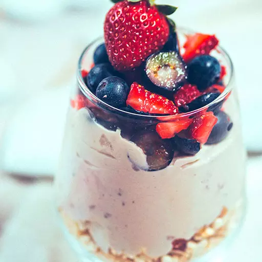 Cashew Cream and Fruit Parfait