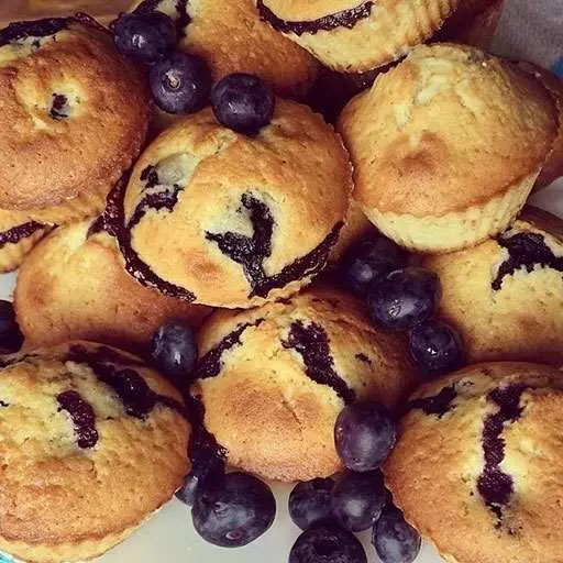 Маффины с голубикой