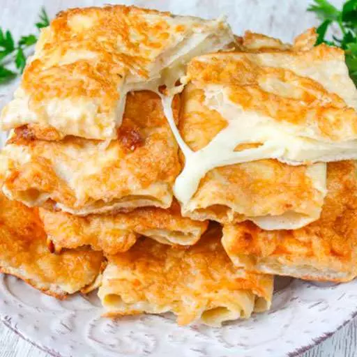 Лаваш с сыром в яйце за 5 минут