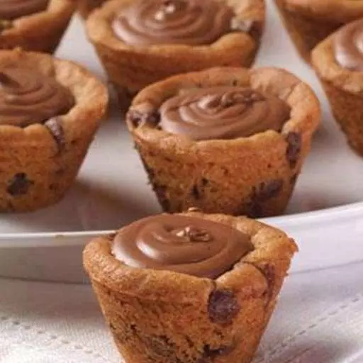 Chocolate Cookie Cups with Chocolate Inside