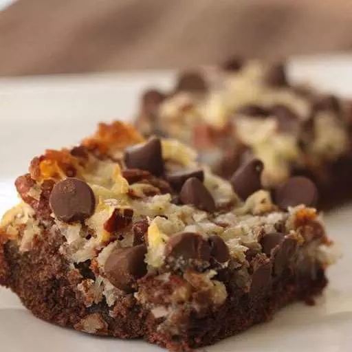 German Chocolate Cookie Bars