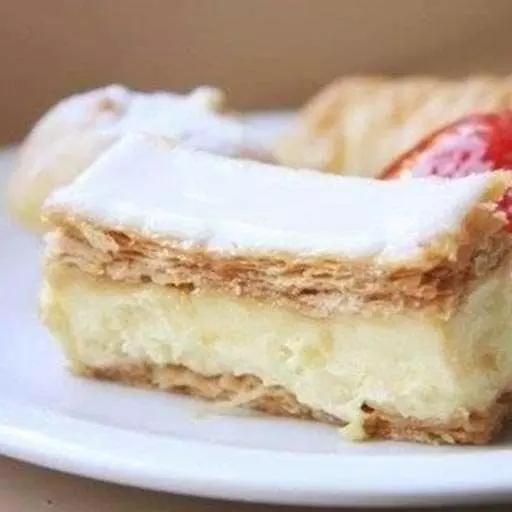 Слоеные полоски с кофейным кремом