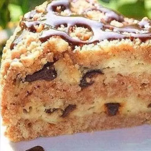 Пирог с черносливом и творогом без яиц