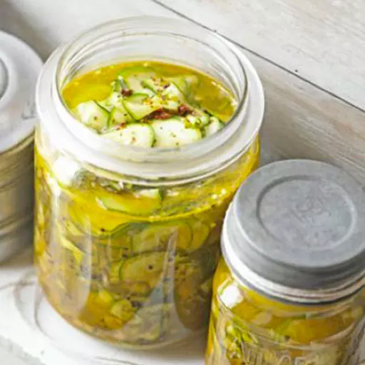 Кабачки кільцями, мариновані по-корейськи