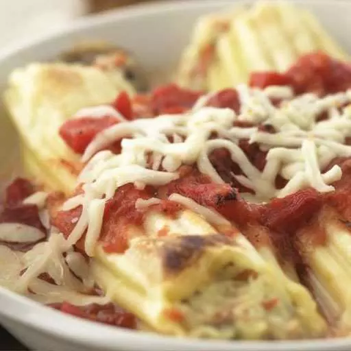 Three Cheese Manicotti