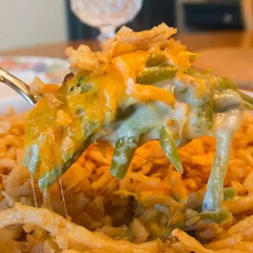 Cheddar Green Bean Casserole