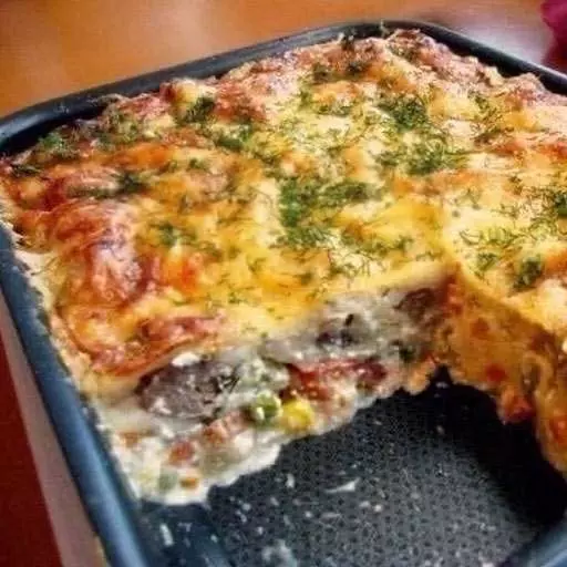 Курица, запеченная с гречкой