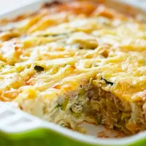 Капустная запеканка с мясом и овощами