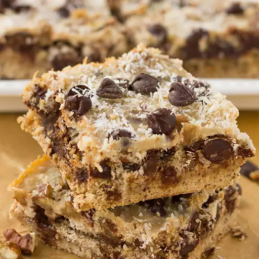 Paleo Magic Cookie Bars