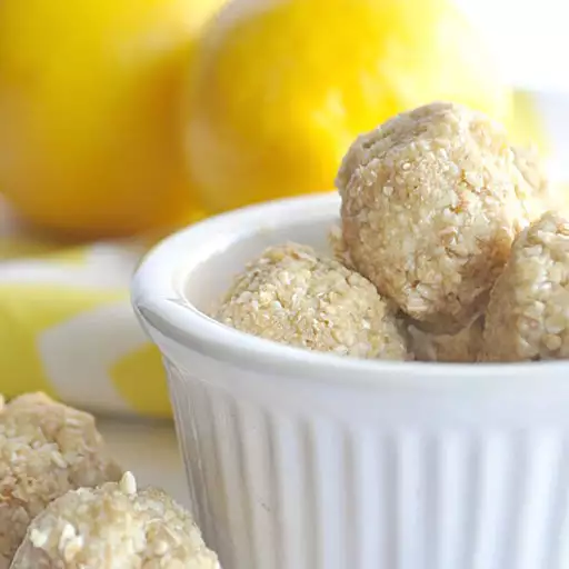 Lemon Cookie Dough Bites