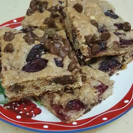 Chocolate Chip Cookies with Fresh Cherries