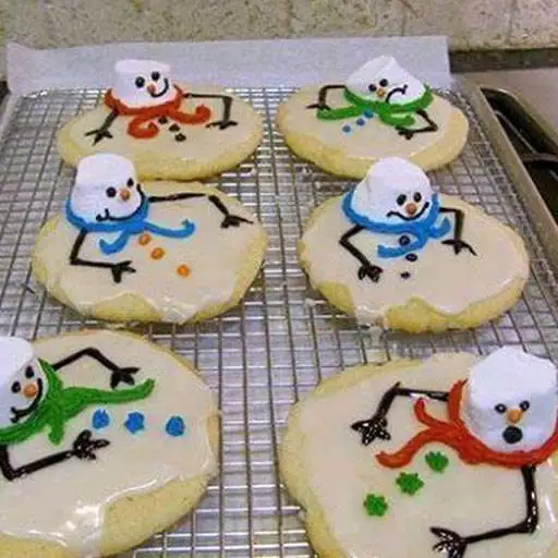 Melting Snowman Cookies