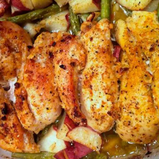 Garlic & Lemon Chicken with Red Potatoes