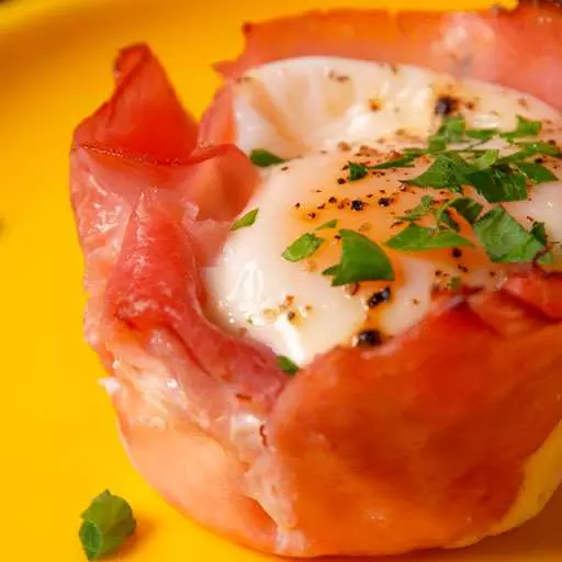 Low Carb Ham Egg Cups