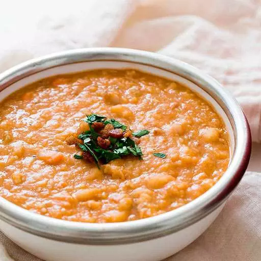 Navy Bean & Bacon Soup