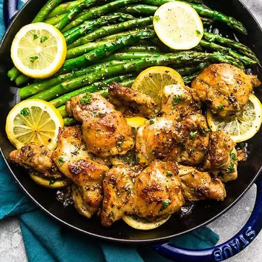 Crock Pot Lemon Chicken with Asparagus
