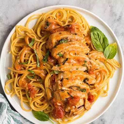 Crock Pot Creamy Tomato Basil Chicken