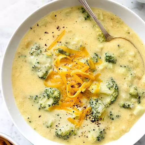 Crock Pot Potato Broccoli Cheese Soup