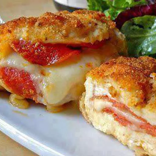 Pepperoni & Mozzarella Stuffed Chicken Breasts
