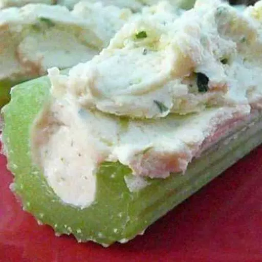 Veggie Cream Cheese Stuffed Celery