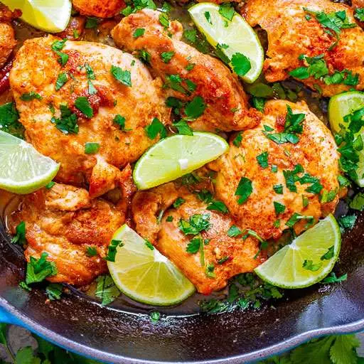Skillet Lime Cilantro Chicken