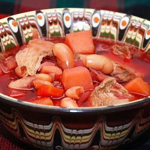 Пісний борщ із грибами
