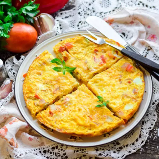 Омлет із овочами