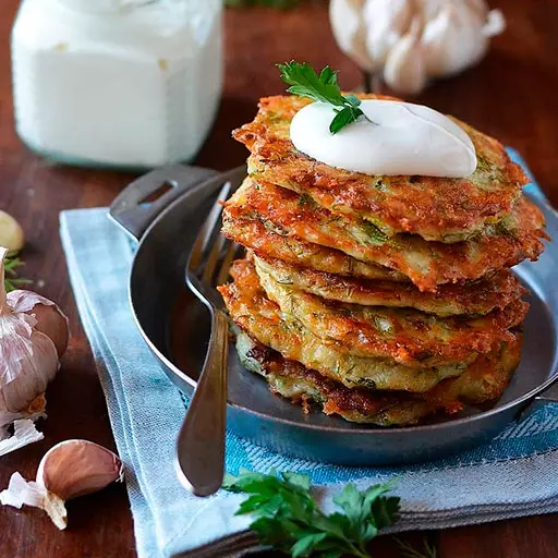 Кабачковые оладьи