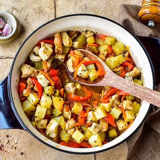 Рагу с овощами (без картофеля)