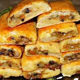 Картофельные рулетики с грибами 
