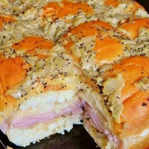 Ham and Swiss Hawaiian Rolls
