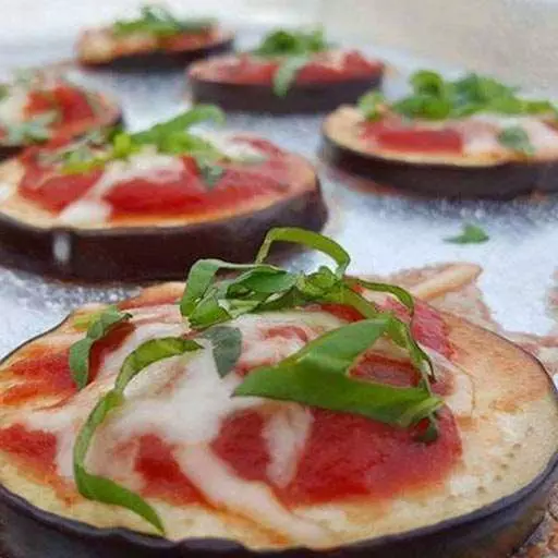 Mini Eggplant Pizzas