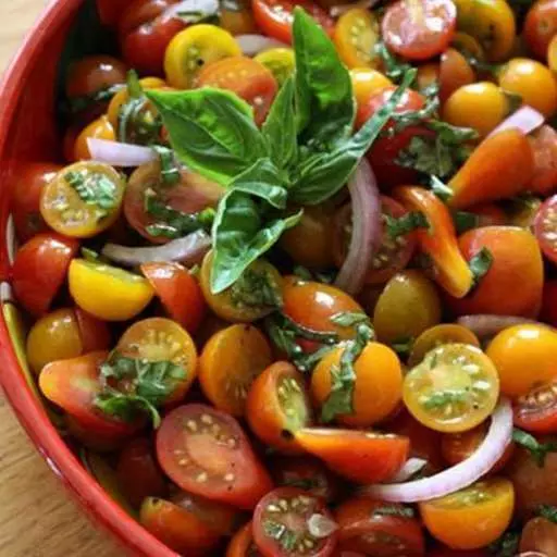 The Basil and Cherry Tomato Salad