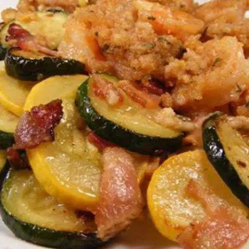 Summer Squash with Bacon