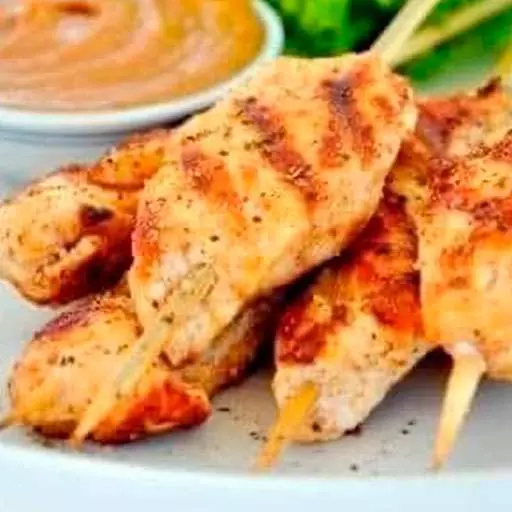 Grilled Chicken with Peanut Sauce