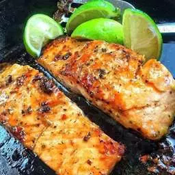 Brown Sugar & Mustard Glazed Salmon