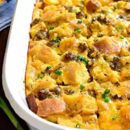 Overnight Sausage Egg Casserole