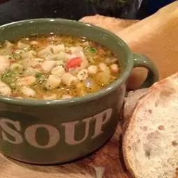 Pasta Fagioli with Fresh Pesto