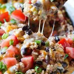 Easy One-Pot Chicken Burrito Bowls