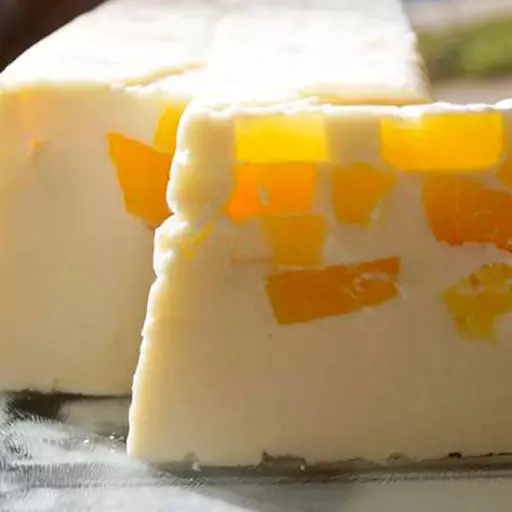 Лінивий кекс з персиками