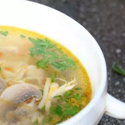 Куриный суп с шампиньонами