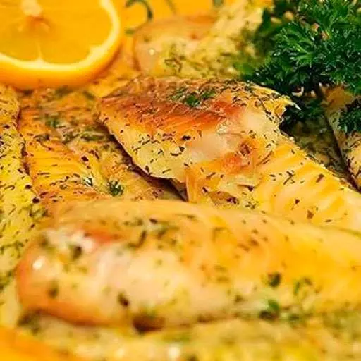 Філе мінтаю, приготоване в духовці з лимоном