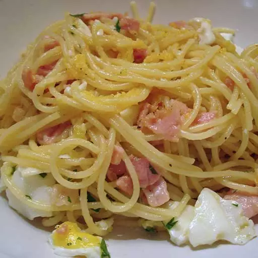 Макароны с колбасками