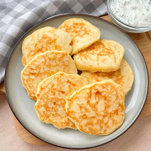 Сырные оладушки
