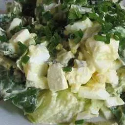 Белковый салатик с куриным филе
