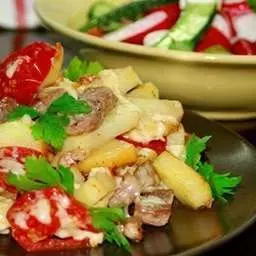 Картофель "по-французски" на сковороде 