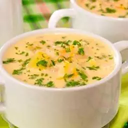 Куриный суп с рисом и сырком