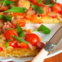 Картофельная пицца на сковороде