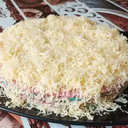 Торт из консервы тунца и вафельных коржей