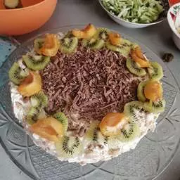 Торт без выпечки с крекерами